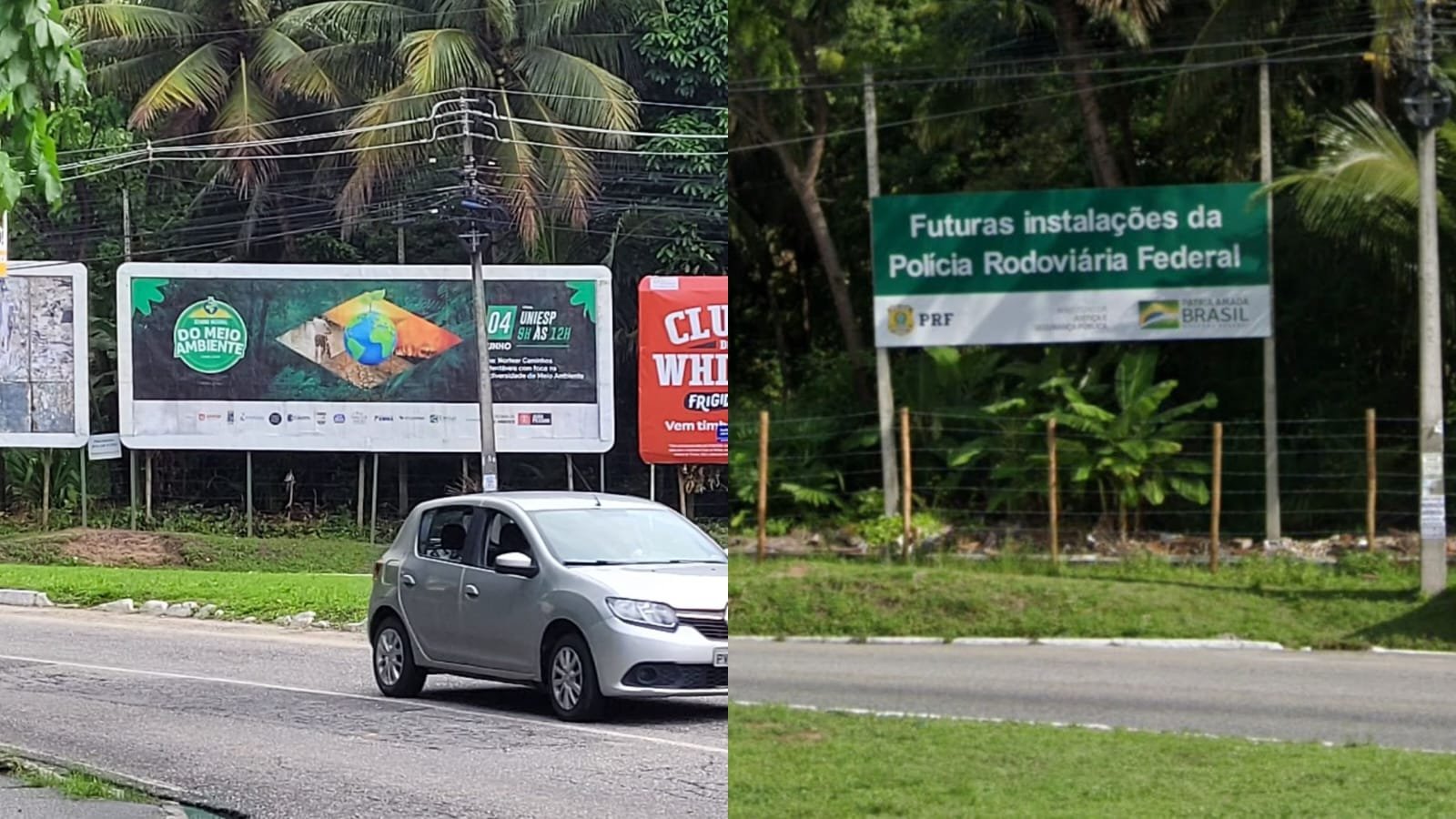 Outdoors em terreno da PRF. (foto: Google Maps/Joaquim Neto)