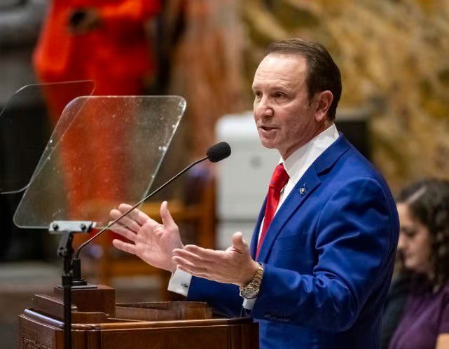 Jeff Landry, governador da Louisiana, nos Estados Unidos. — Foto: Michael Johnson/The Advocate via AP, Pool, File