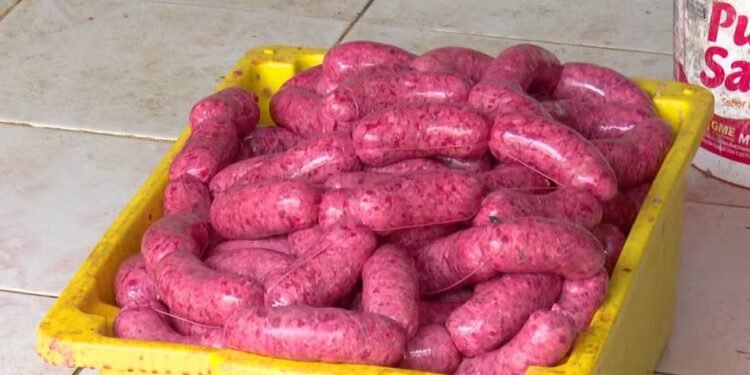 Fábrica clandestina de linguiças é fechada em Bayeux após denúncia de furto de energia