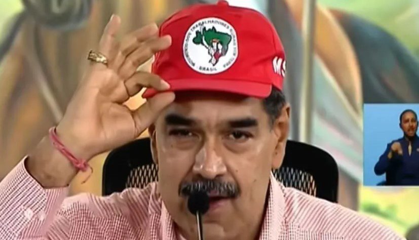 Maduro usa boné do MST em evento e pede “brigada” na Venezuela: “venham produzir”