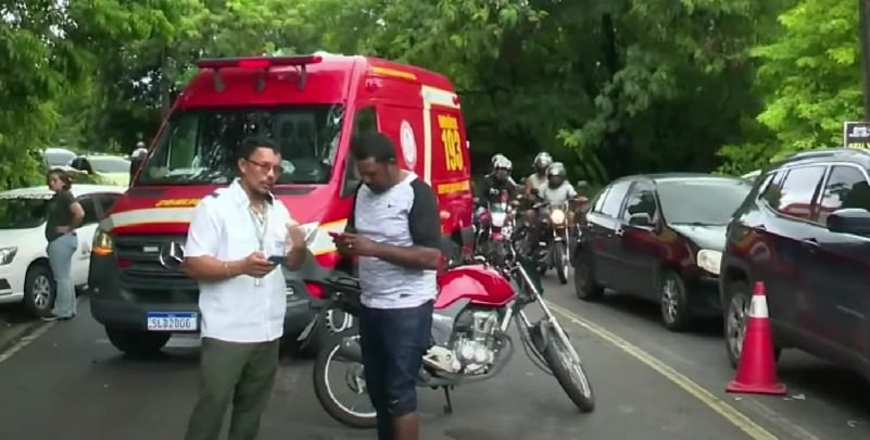 Acidente foi registrado no Cuiá. (foto: reprodução/TV Arapuan)