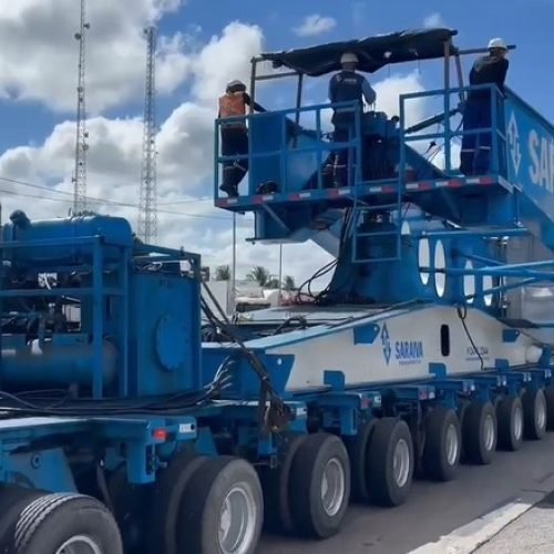 ‘Carreta do transformador’ segue trajeto na BR-230 para Soledade; confira desvio