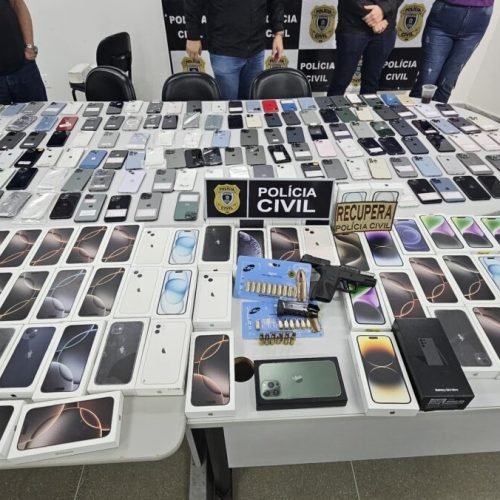 Mais de 2.500 celulares são recuperados em menos de seis meses pela Polícia, na Paraíba, diz delegado-geral André Rabelo