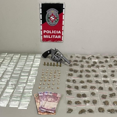 Polícia prende suspeito por tráfico e apreende armas e drogas em Santa Rita