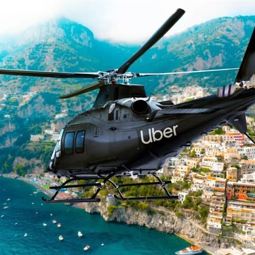 Uber lança serviço de helicóptero e barco na Costa Amalfitana para verão europeu