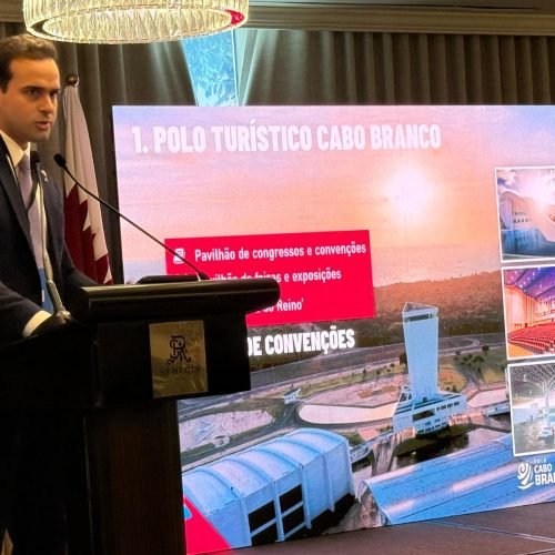 Vice-governador Lucas Ribeiro participa de missão internacional do Consórcio Nordeste e apresenta Polo Turístico Cabo Branco a investidores no Catar