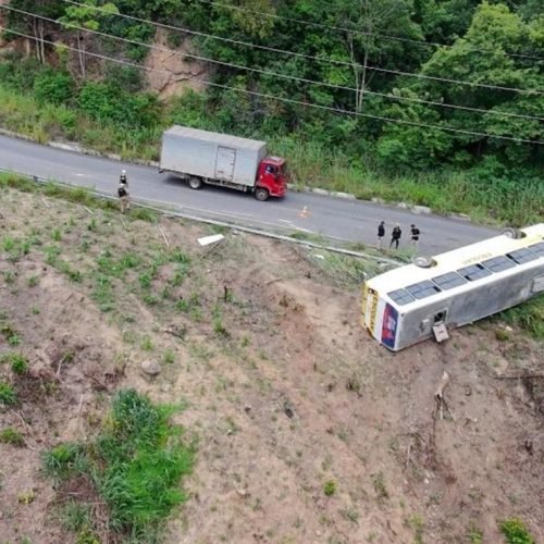 ônibus envolvido em acidente com morte em Pilões não tinha cinto de segurança e freios estavam comprometidos
