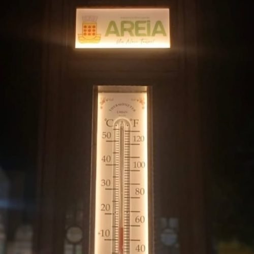 termômetro registra 14 °C em Areia